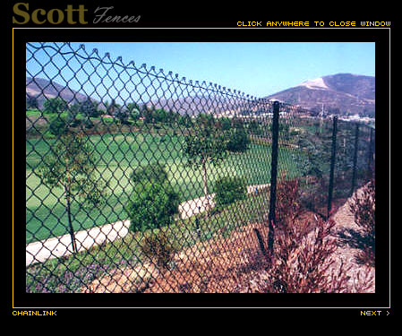 BLACK VINYL CHAIN LINK BRIDGES OF RANCHO SANTA FE