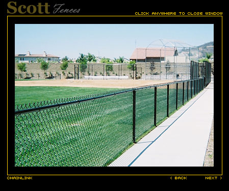 BASEBALL FIELD BACKSTOP AND FENCING BLACK MOUNTAIN RANCH