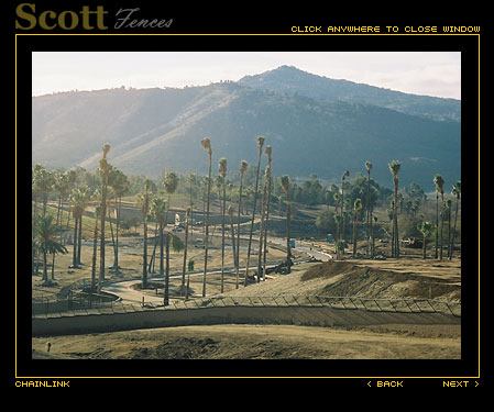 CHAIN LINK ON K-RAIL WILD ANIMAL PARK ESCONDIDO CA