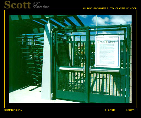 HEAVY COMMERCIAL GATES WITH PANIC HARDWARE