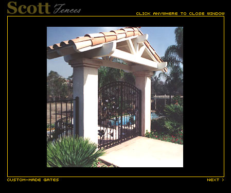 GATES WITH GRAPE AND LEAF DESIGN