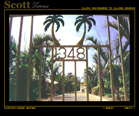 ENTRANCE GATE WITH ADDRESS