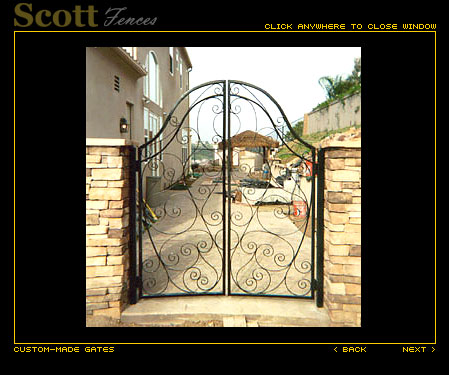 SCROLL DESIGN IRON GATE