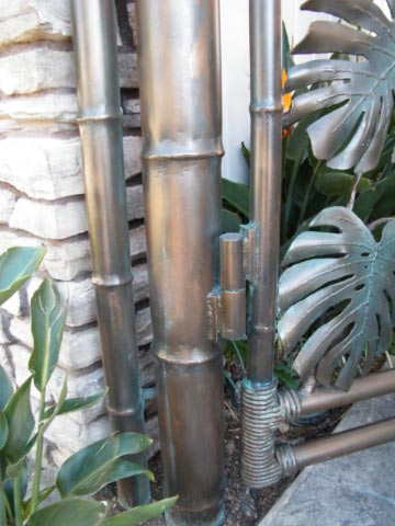 IRON BAMBOO CUSTOM GATE POSTS