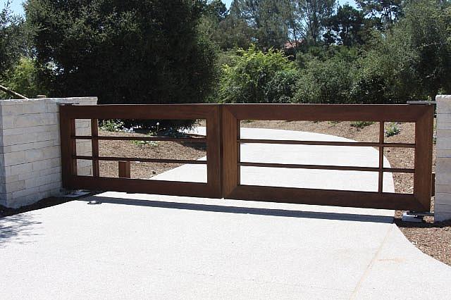 Mahogany Wood Gates