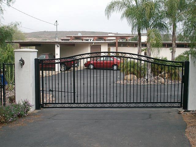 Custom Built Iron Gate with Gate Operator