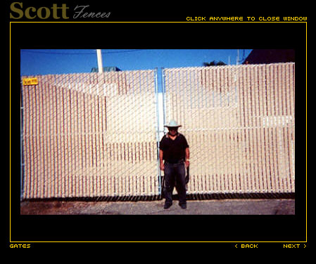 CHAIN LINK INDUSTRIAL GATES WITH VINYL SLATS