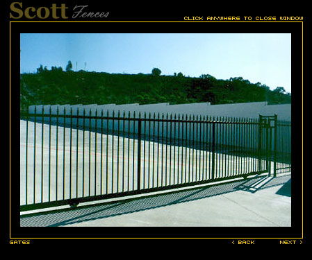 COMMERCIAL DRIVEWAY GATES WITH PRESS POINT PICKETS