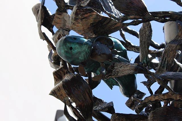 HAND FORGED SEAL EATING A CRAB
