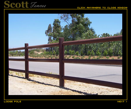LODGE POLE FENCE