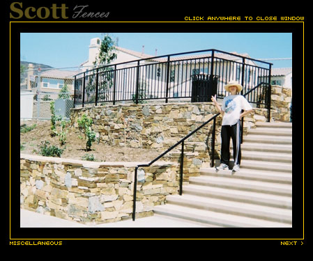 DELANA CUTAIA PAINTING HAND RAIL & GUARD RAIL @ BLACK MOUNTAIN RANCH