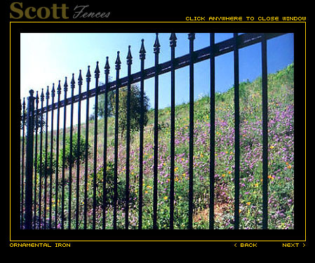 CUSTOM FENCE WITH FINIALS