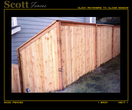 PICTURE FRAME CEDAR WOOD FENCE
