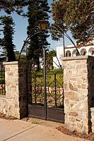 Army Navy Custom Gate with Custom Hand Forged Scrolls