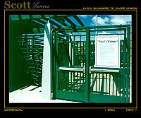 HEAVY COMMERCIAL GATES WITH PANIC HARDWARE