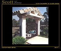 GATES WITH GRAPE AND LEAF DESIGN