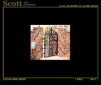 WALK GATE WITH SCROLLS