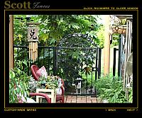 GARDEN GATE WITH GRAPE DESIGN