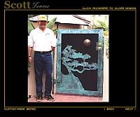GATES WITH COPPER AND PATINA PAINT