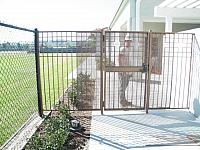 CUSTOM ENTRY GATE CUSTOM CROSS PATTERN WITH SCREEN