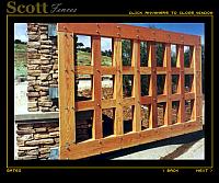 WOOD AND IRON AUTO ENTRY GATES WITH GATE OPERATORS