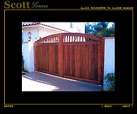 WOOD AND IRON AUTO ENTRY GATES WITH GATE OPERATORS