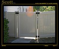 WHITE VINYL WALK GATE