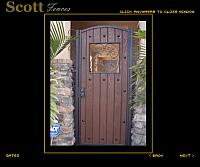 IRON AND WOOD WALK GATE WITH IRON CLAVOS