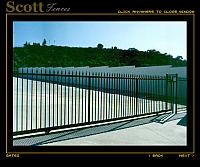 COMMERCIAL DRIVEWAY GATES WITH PRESS POINT PICKETS