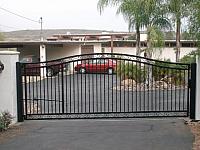 Custom Iron Gate with Scrolls and Knuckles