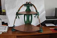 HAND FORGED FROG SHELF WITH COPPER AND RON YOUNG PATINA