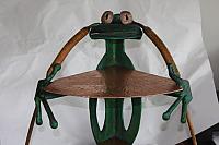 HAND FORGED FROG SHELF WITH COPPER AND RON YOUNG PATINA