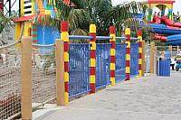 Legoland Net Fencing-Wrought Iron Fecning-Round Handrail