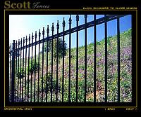 CUSTOM FENCE WITH FINIALS