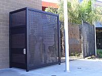 Iron Gate with Perforated Metal -Panel Custom Water Jet Cut