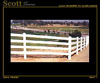 FOUR RAIL VINYL FENCING