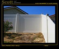 ANTIQUE WHITE VINYL FENCING