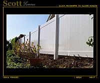 WHITE VINYL FENCE