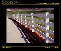 FOUR RAIL VINYL FENCING