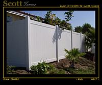 WHITE VINYL FENCE