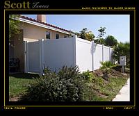 WHITE VINYL FENCE