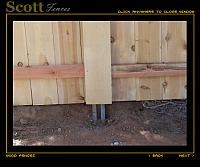 STEEL POST MASTER POST COVERED WITH FENCE BOARD
