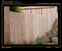 DOG EARED CEDAR WOOD FENCE