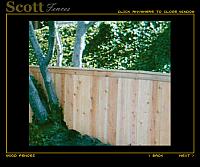 PICTURE FRAME CEDAR WOOD FENCE