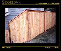 PICTURE FRAME CEDAR WOOD FENCE
